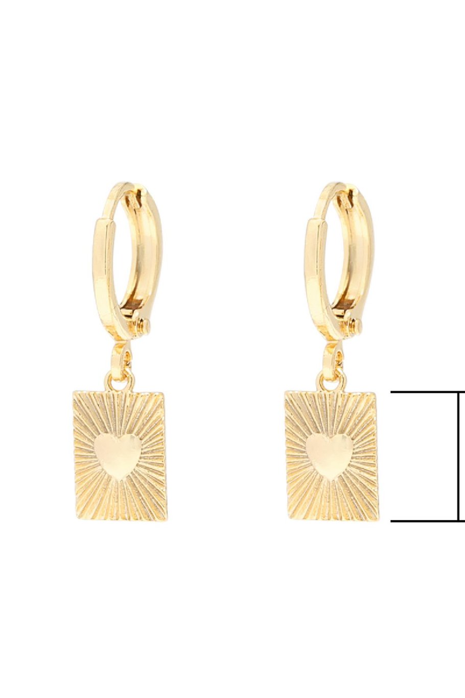 Earrings Show Me Love Color dorado Cobre Imagen2